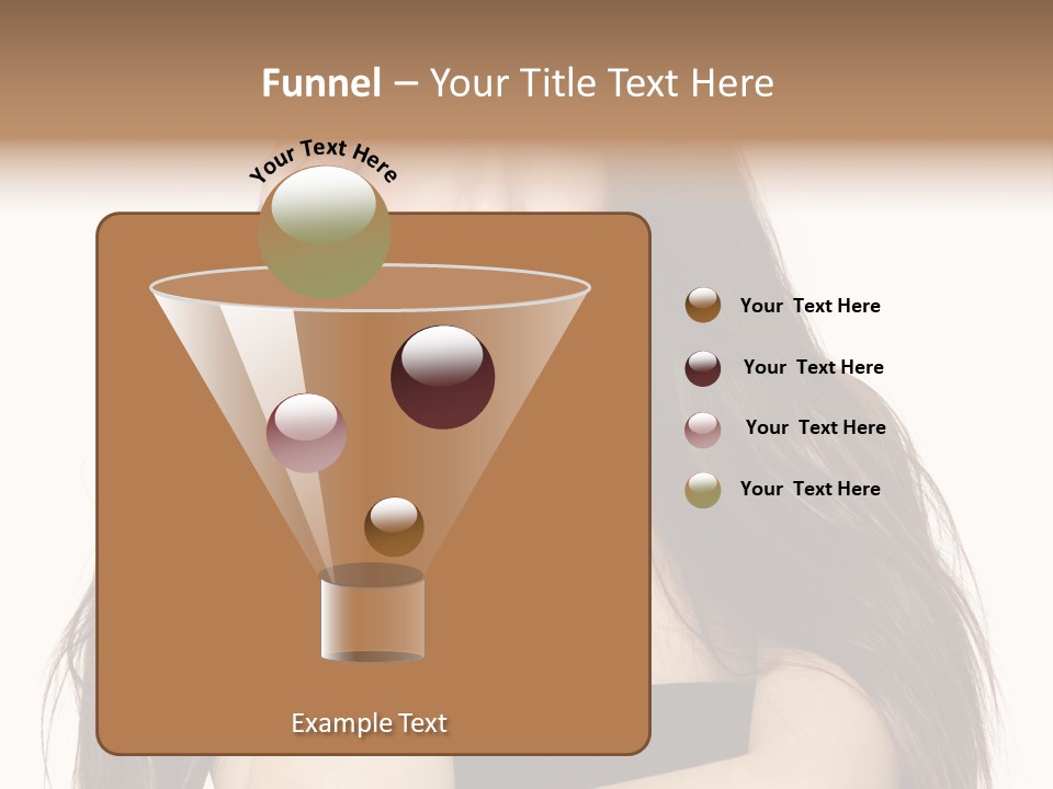 Pretty Glamour Young Woman PowerPoint Template