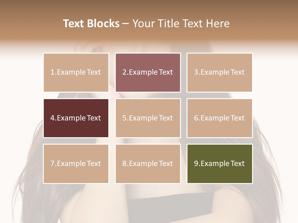 Pretty Glamour Young Woman PowerPoint Template