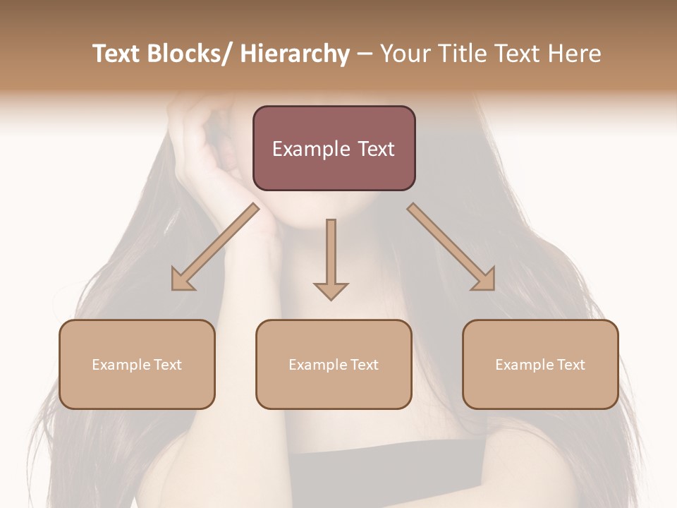 Pretty Glamour Young Woman PowerPoint Template