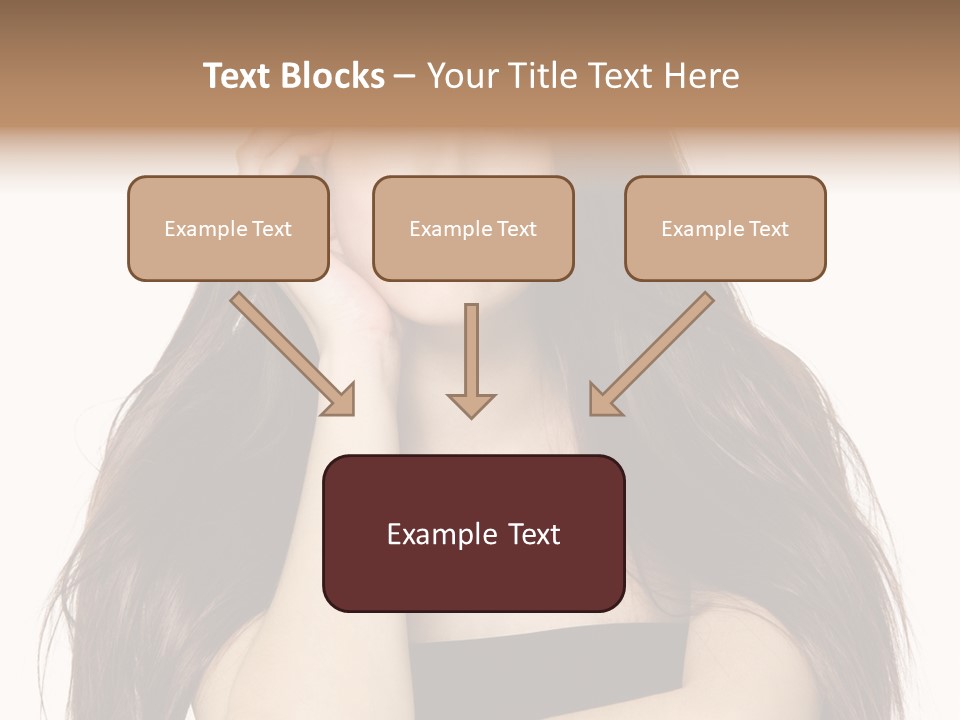 Pretty Glamour Young Woman PowerPoint Template