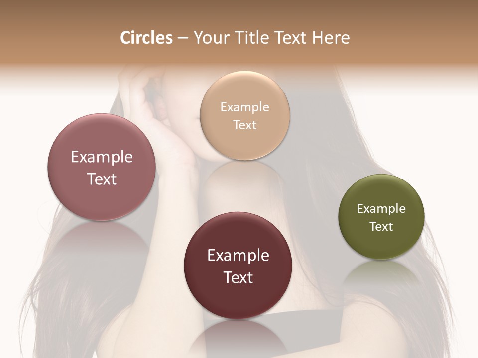 Pretty Glamour Young Woman PowerPoint Template