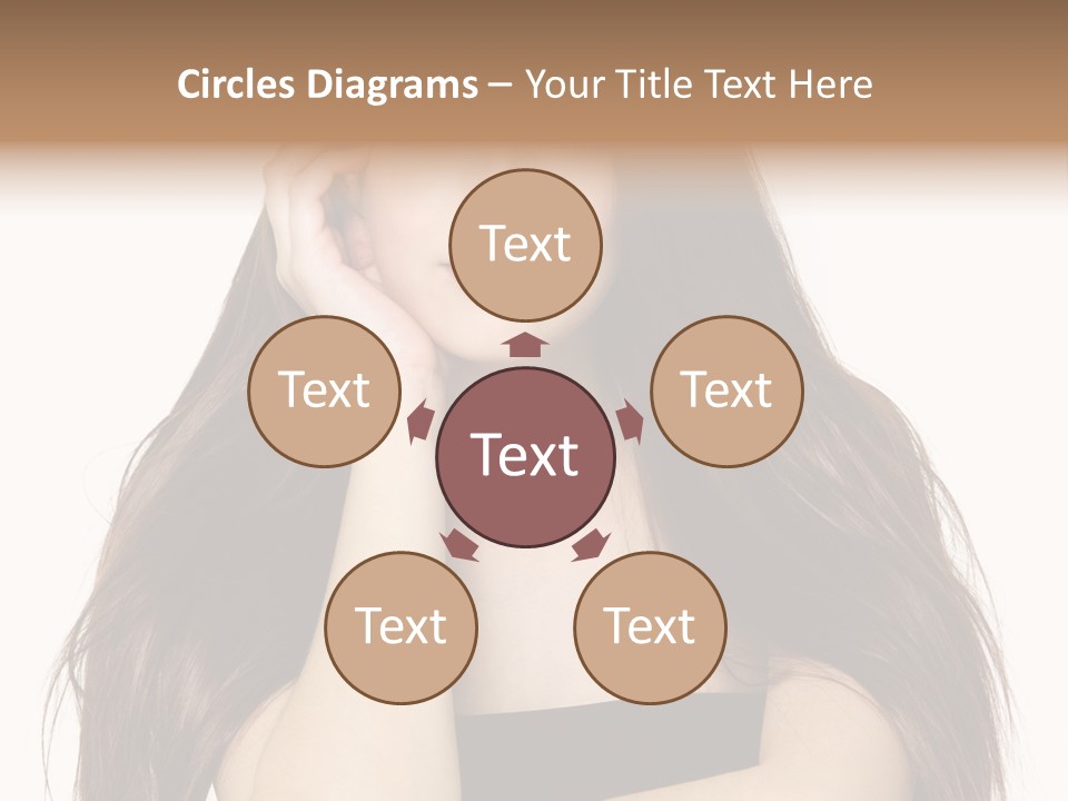 Pretty Glamour Young Woman PowerPoint Template