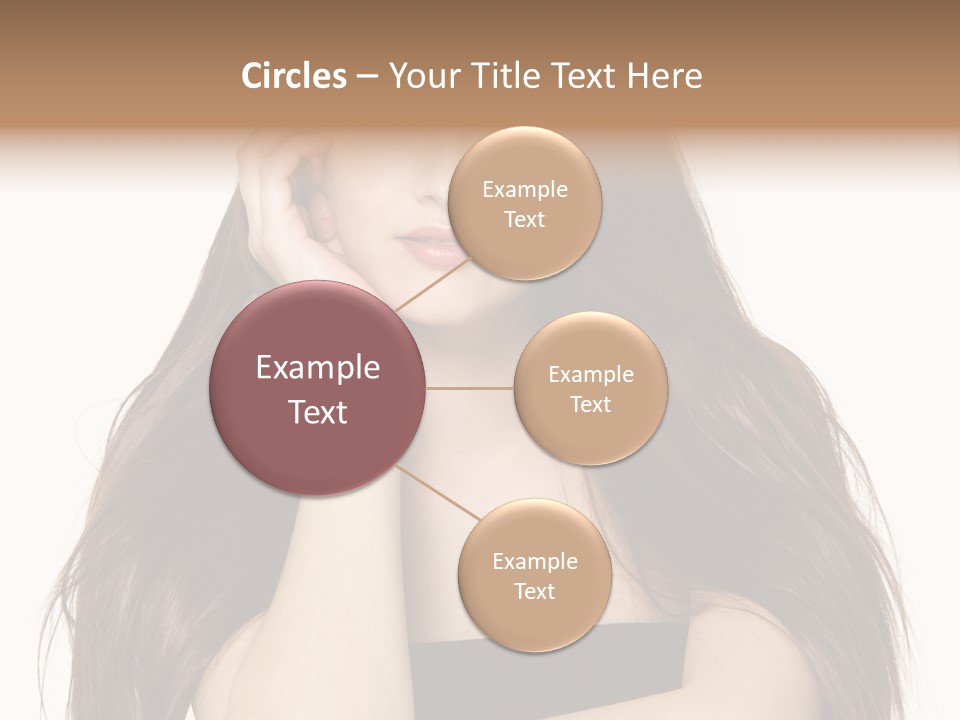 Pretty Glamour Young Woman PowerPoint Template