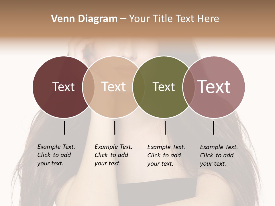 Pretty Glamour Young Woman PowerPoint Template