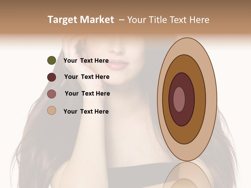 Pretty Glamour Young Woman PowerPoint Template