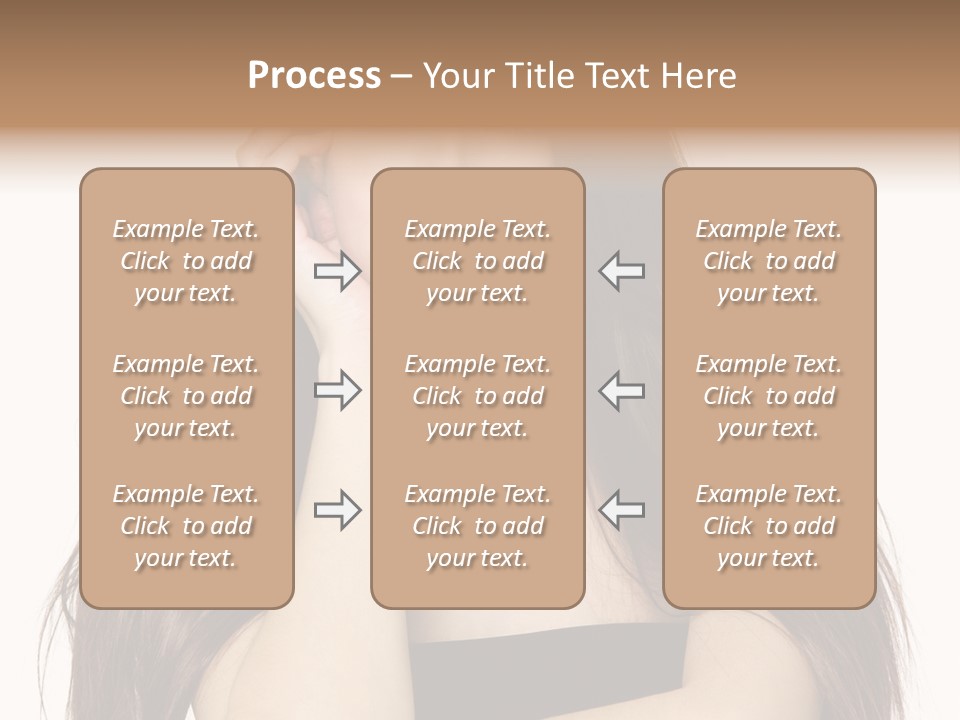 Pretty Glamour Young Woman PowerPoint Template