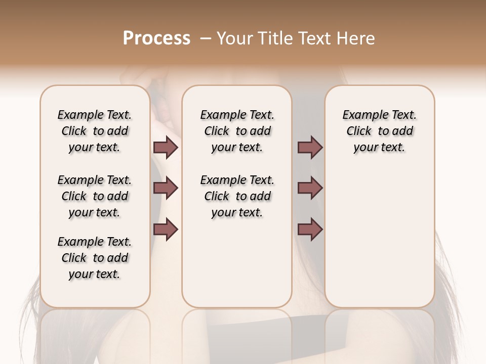Pretty Glamour Young Woman PowerPoint Template
