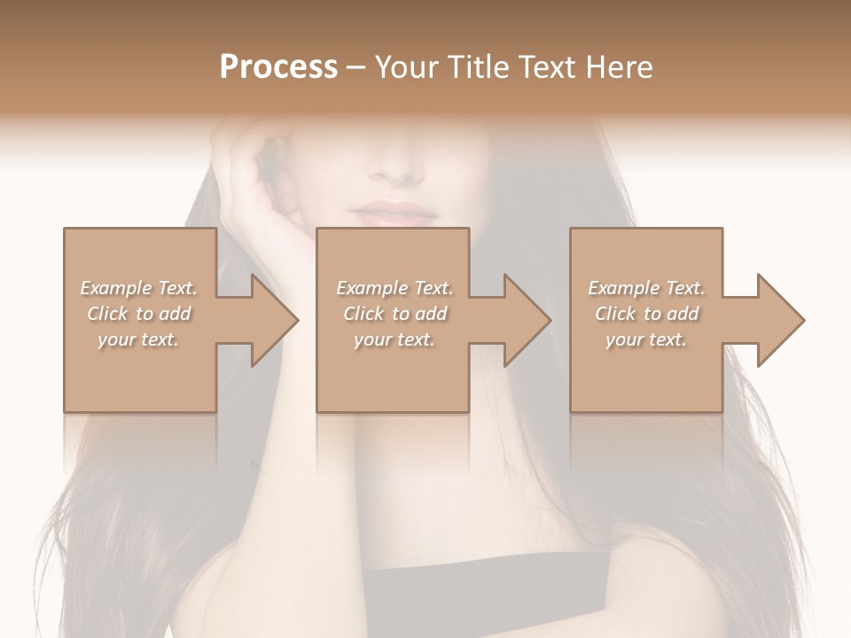 Pretty Glamour Young Woman PowerPoint Template