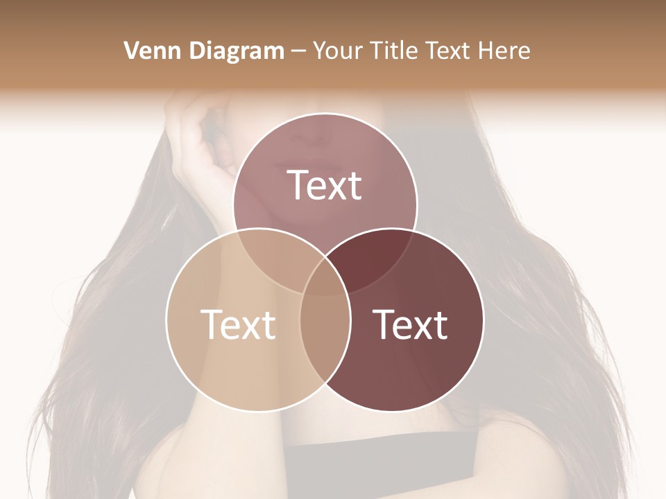 Pretty Glamour Young Woman PowerPoint Template