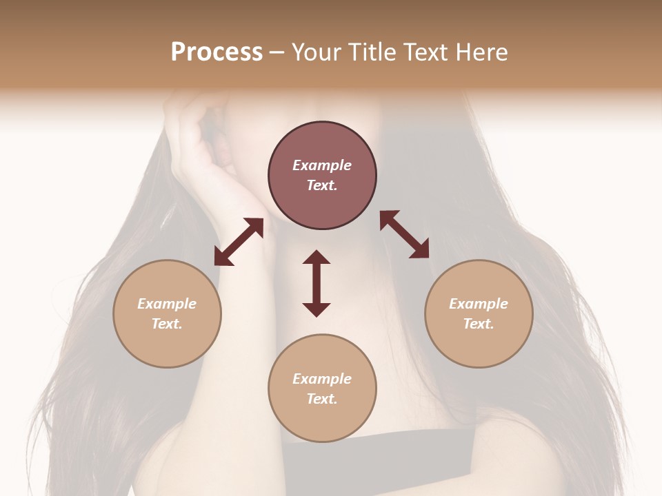 Pretty Glamour Young Woman PowerPoint Template