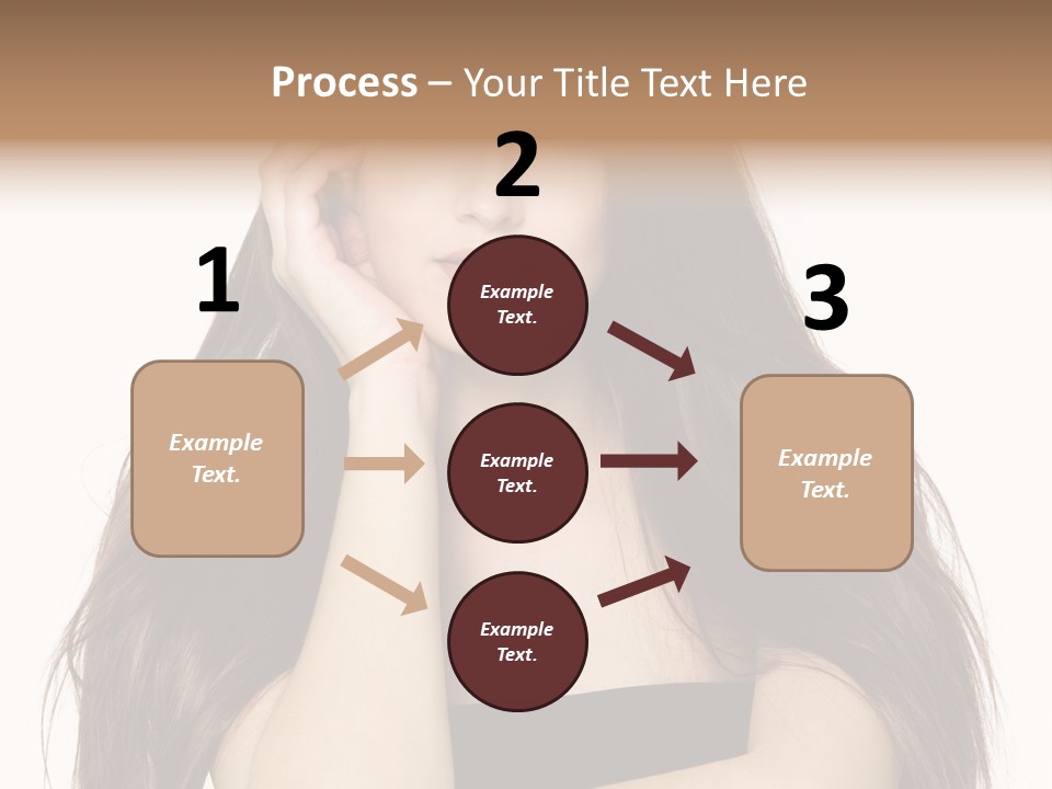 Pretty Glamour Young Woman PowerPoint Template