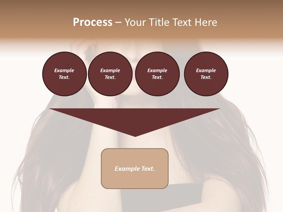 Pretty Glamour Young Woman PowerPoint Template