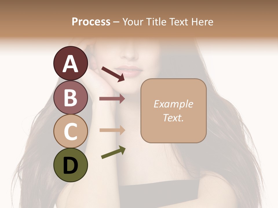 Pretty Glamour Young Woman PowerPoint Template