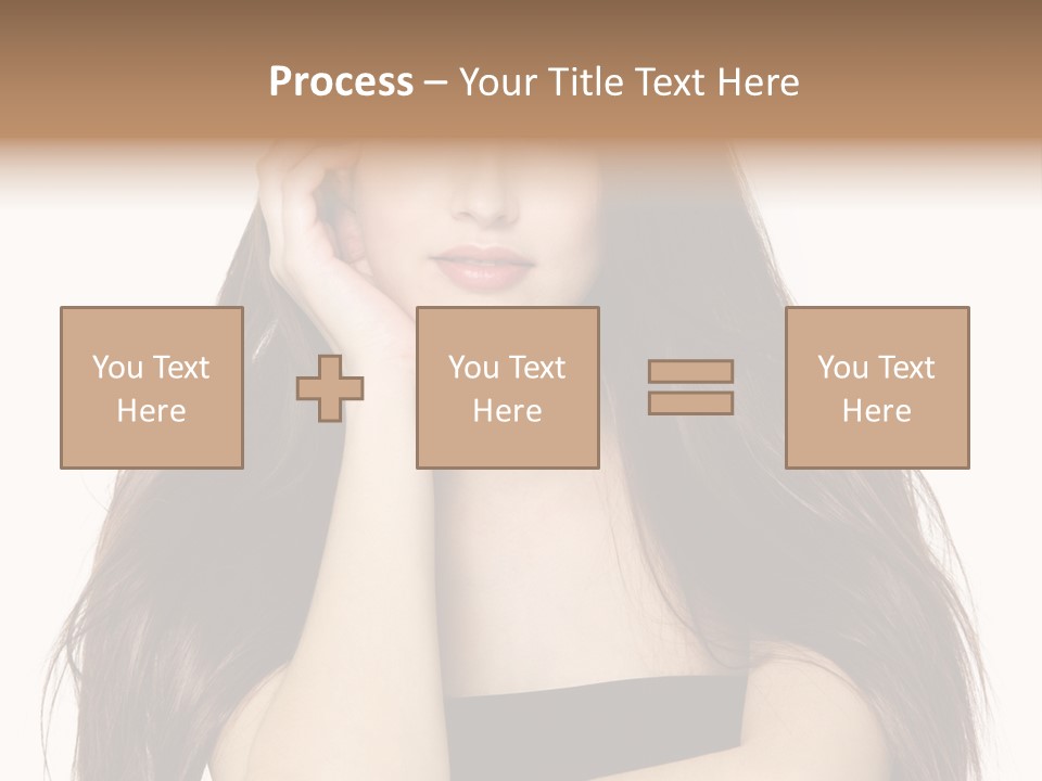 Pretty Glamour Young Woman PowerPoint Template