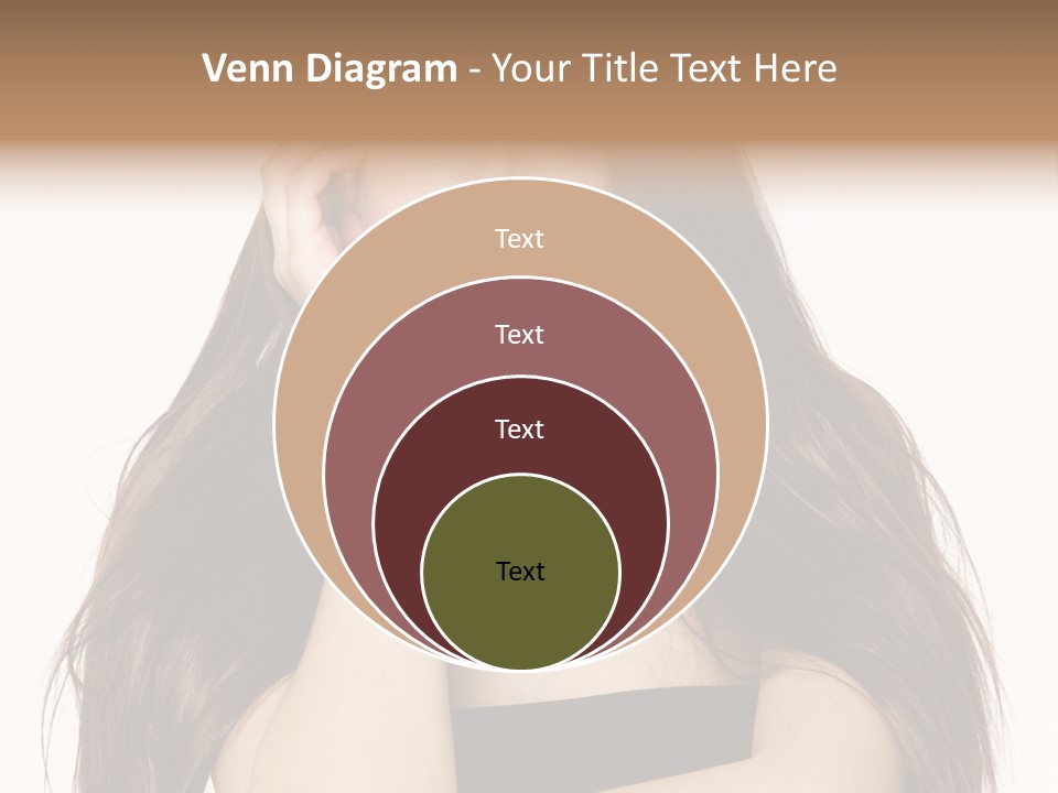 Pretty Glamour Young Woman PowerPoint Template