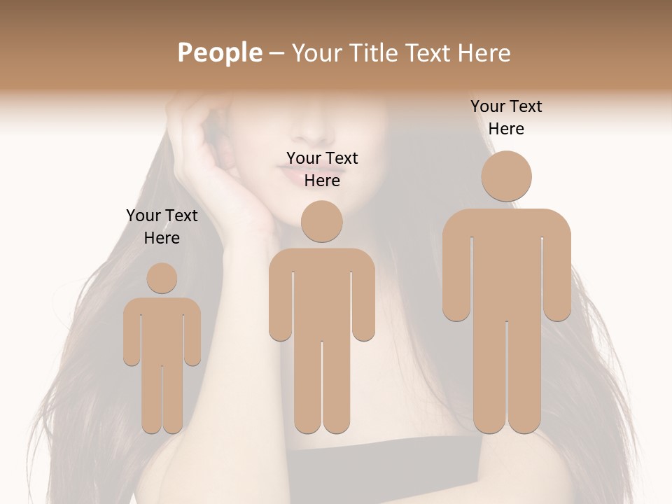 Pretty Glamour Young Woman PowerPoint Template