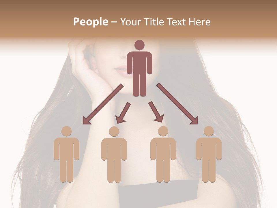 Pretty Glamour Young Woman PowerPoint Template