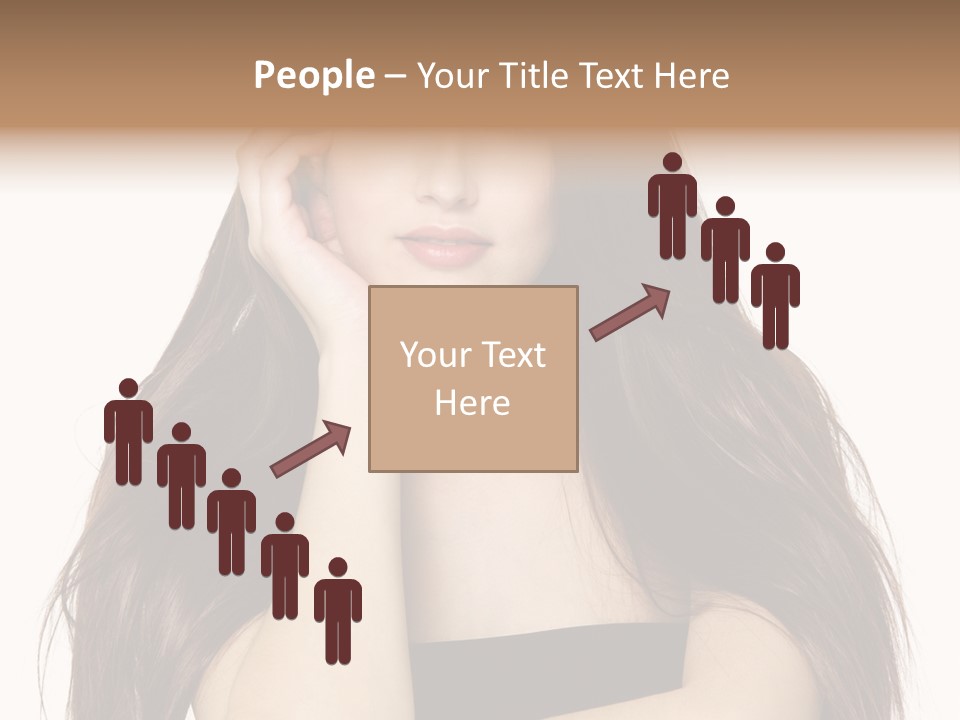 Pretty Glamour Young Woman PowerPoint Template