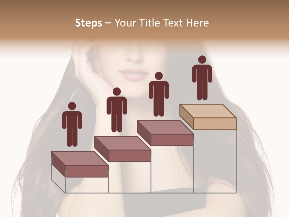 Pretty Glamour Young Woman PowerPoint Template