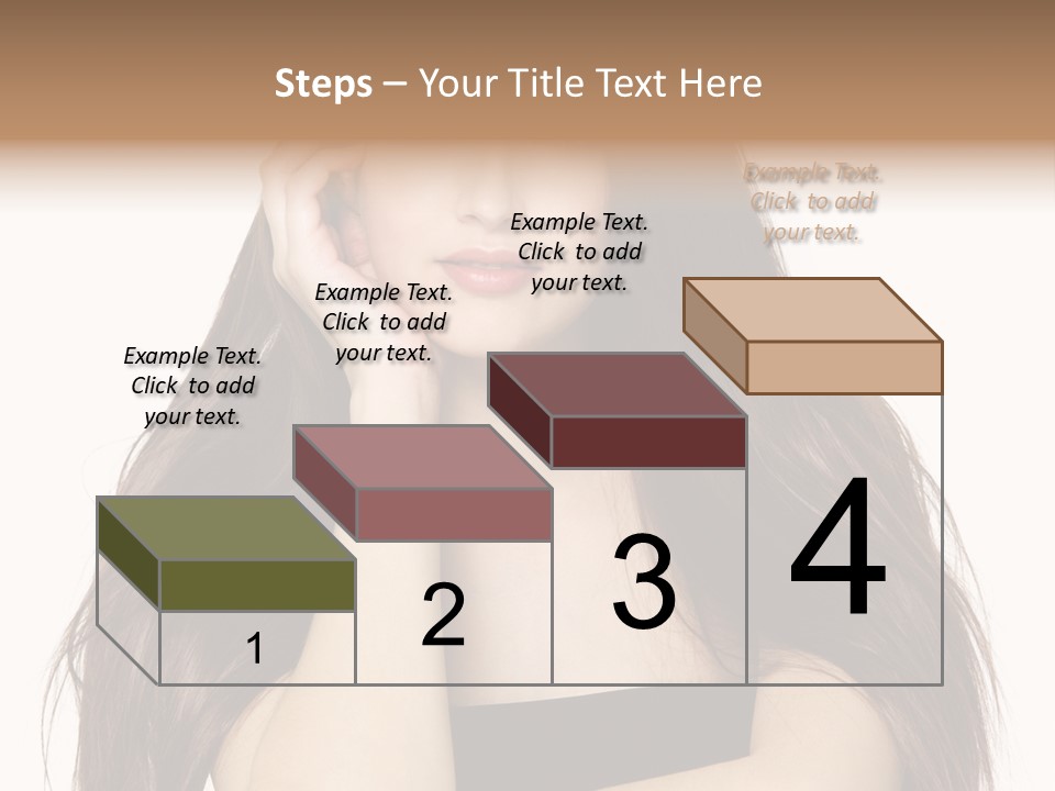 Pretty Glamour Young Woman PowerPoint Template