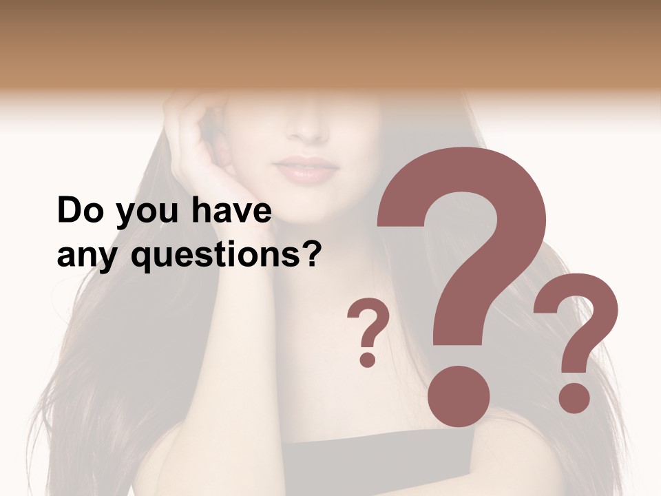 Pretty Glamour Young Woman PowerPoint Template