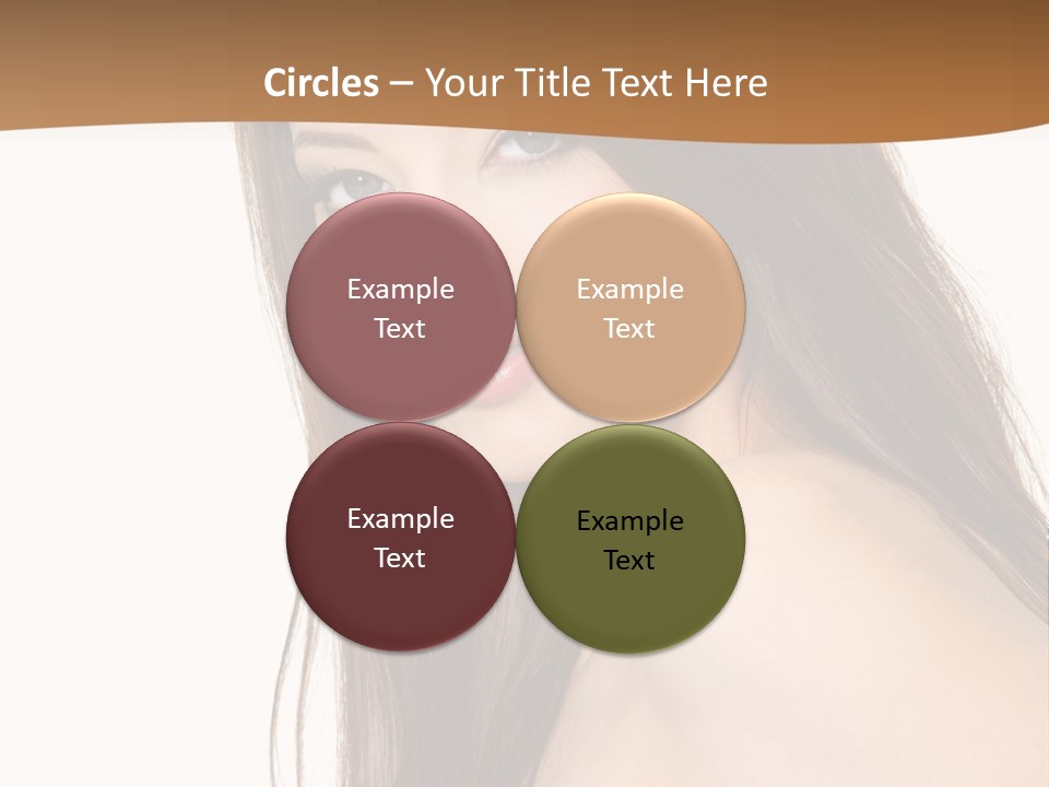 Vertical Brunette Portrait PowerPoint Template