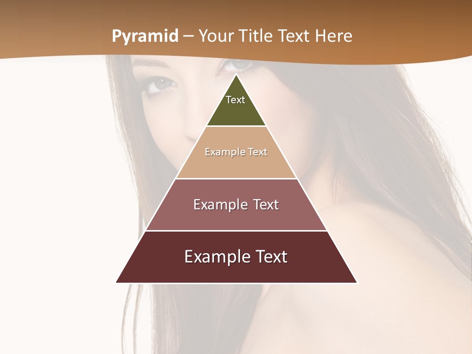 Vertical Brunette Portrait PowerPoint Template