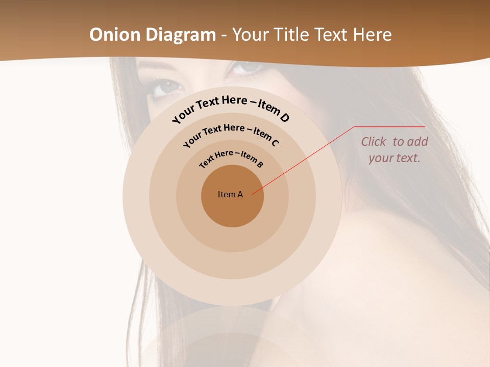 Vertical Brunette Portrait PowerPoint Template