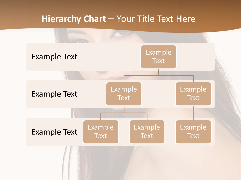 Vertical Brunette Portrait PowerPoint Template