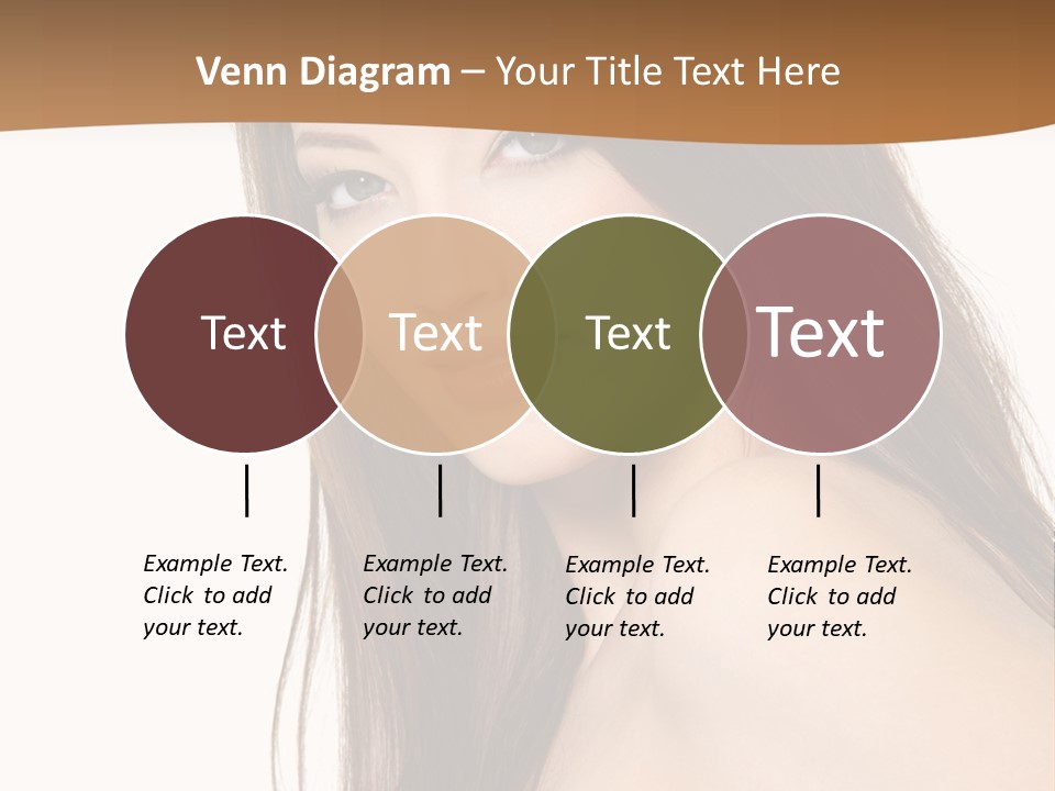 Vertical Brunette Portrait PowerPoint Template