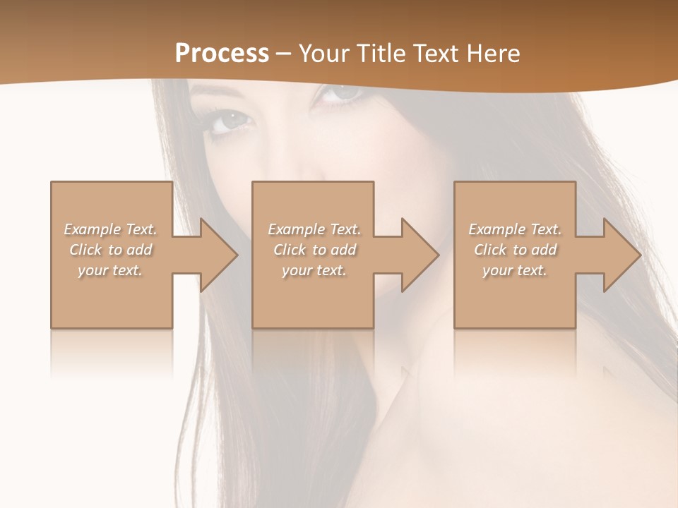 Vertical Brunette Portrait PowerPoint Template