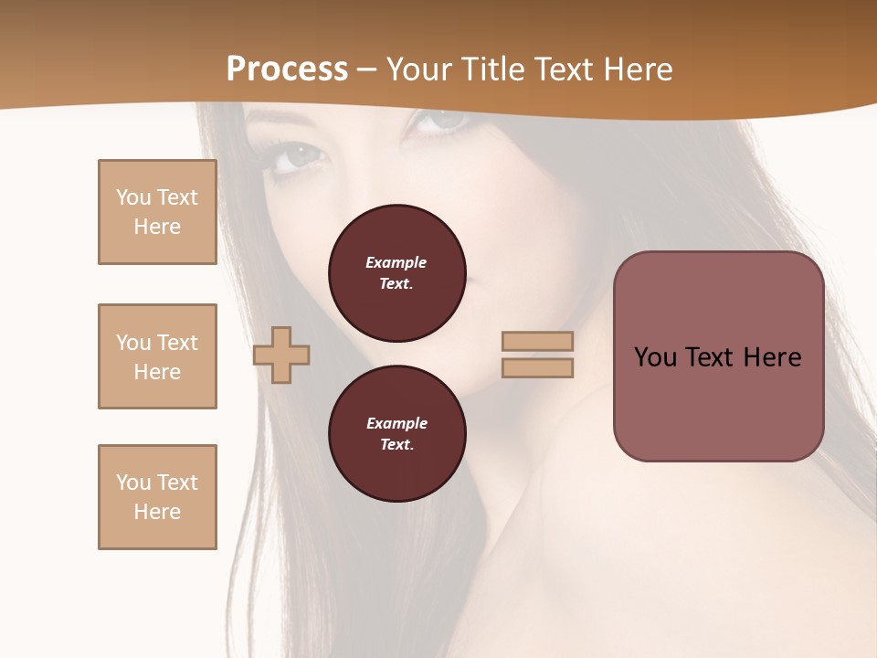 Vertical Brunette Portrait PowerPoint Template