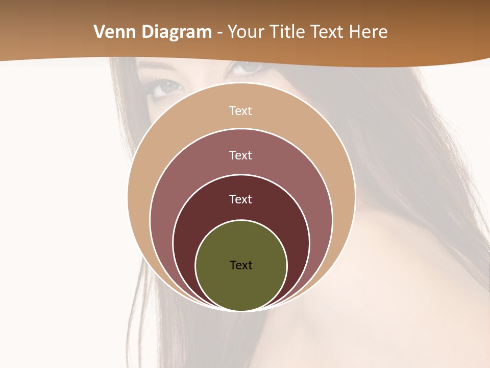 Vertical Brunette Portrait PowerPoint Template