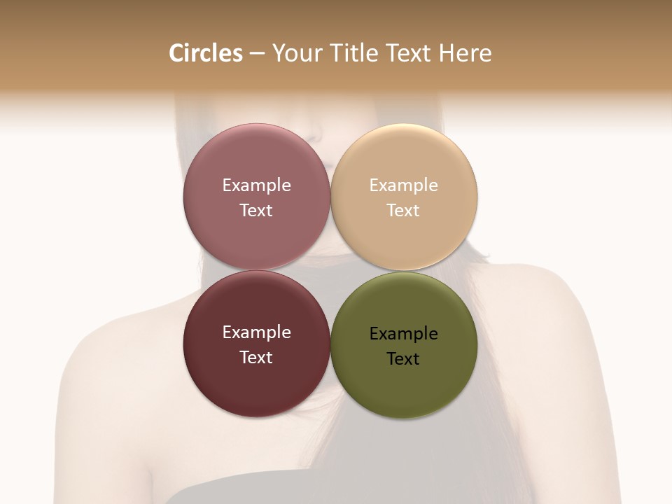 Woman Isolated Cute PowerPoint Template