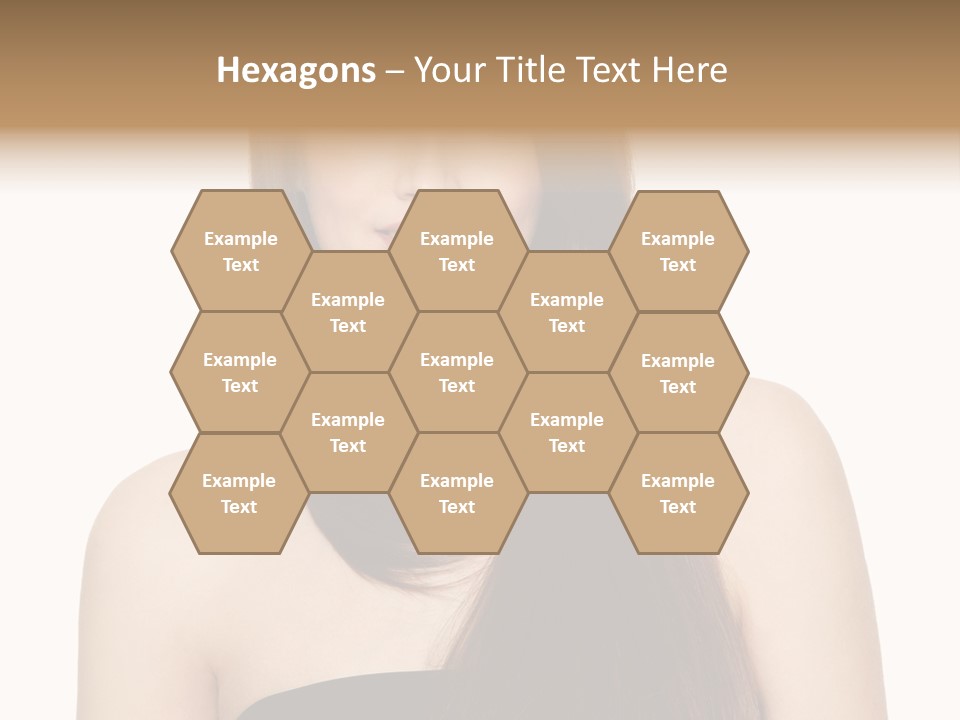 Woman Isolated Cute PowerPoint Template