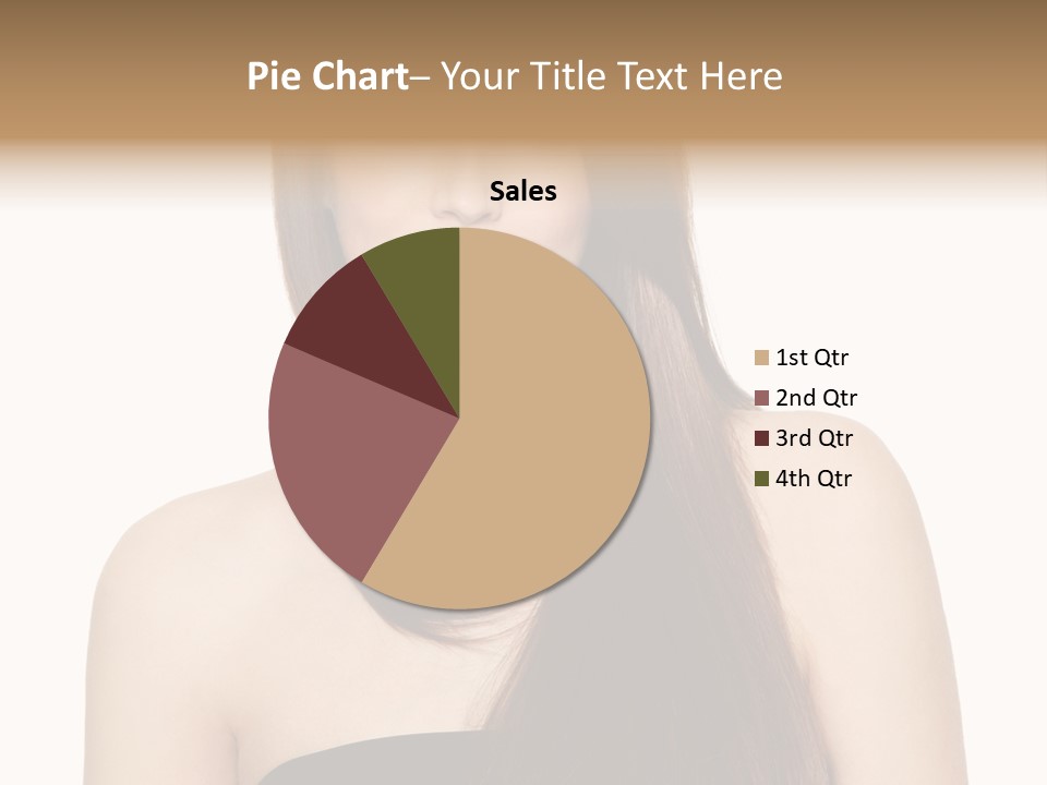 Woman Isolated Cute PowerPoint Template