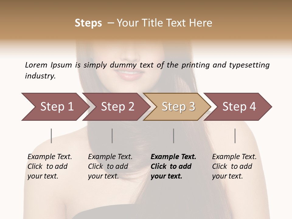 Woman Isolated Cute PowerPoint Template