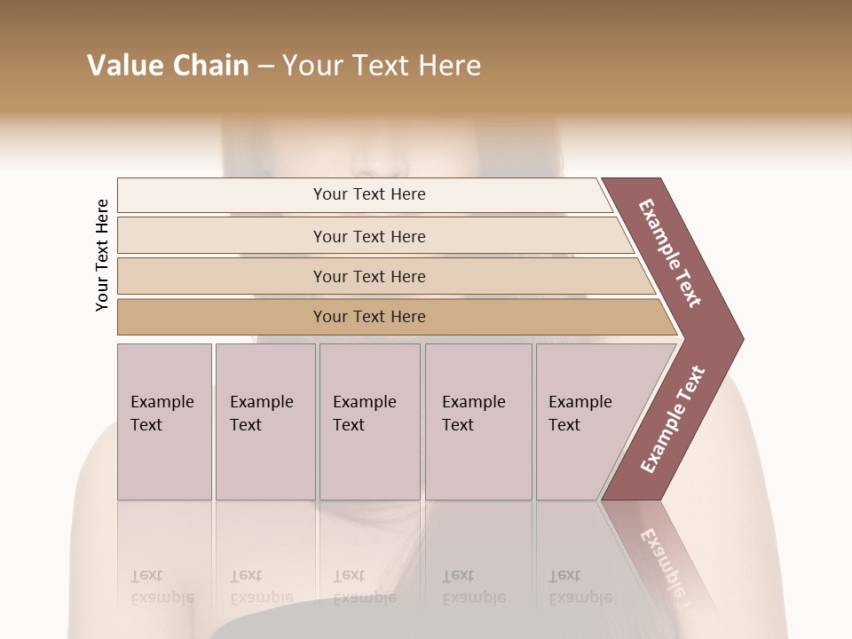 Woman Isolated Cute PowerPoint Template