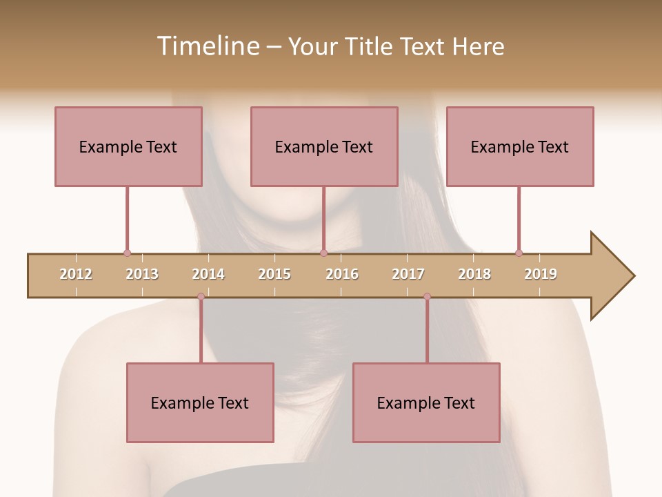 Woman Isolated Cute PowerPoint Template