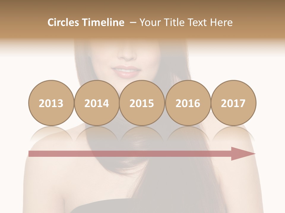 Woman Isolated Cute PowerPoint Template