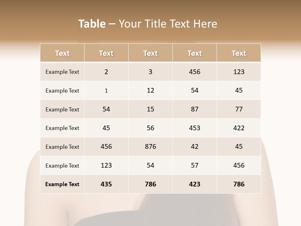 Woman Isolated Cute PowerPoint Template