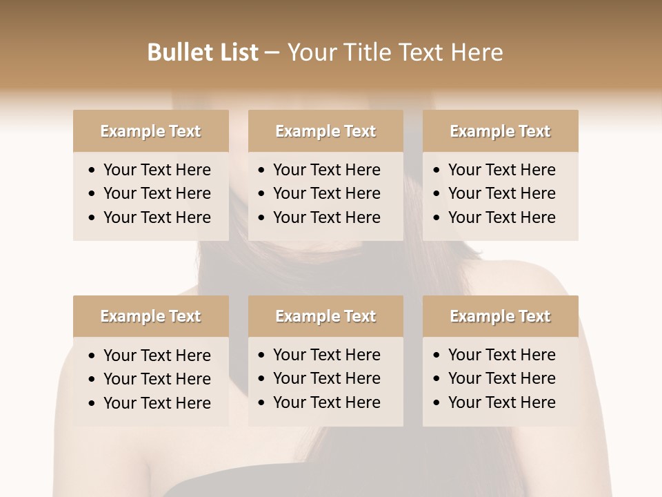 Woman Isolated Cute PowerPoint Template