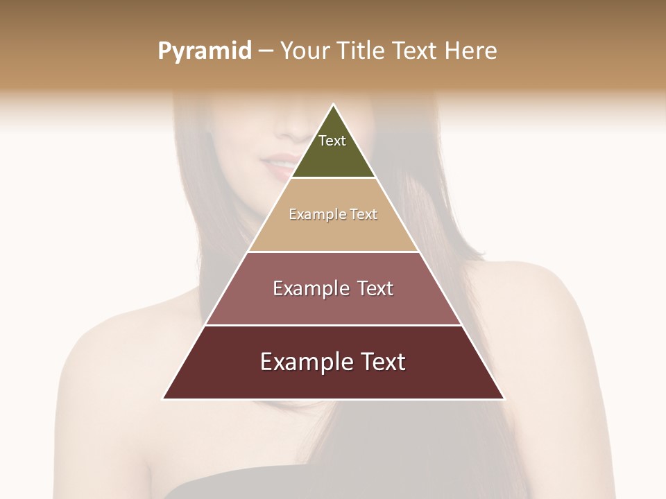 Woman Isolated Cute PowerPoint Template