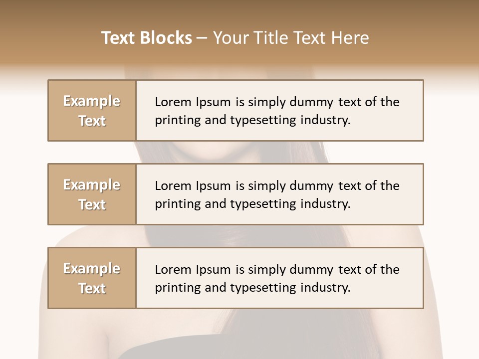 Woman Isolated Cute PowerPoint Template