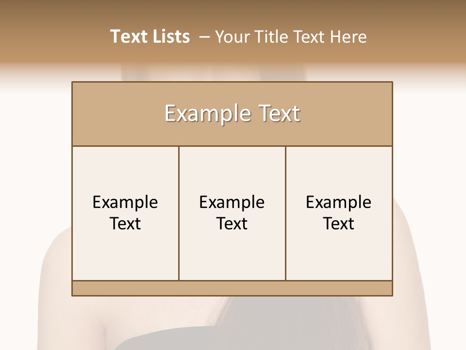 Woman Isolated Cute PowerPoint Template