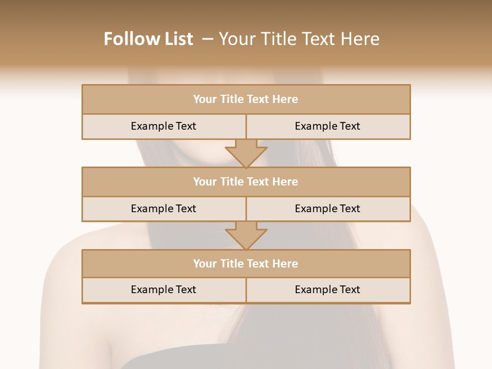 Woman Isolated Cute PowerPoint Template