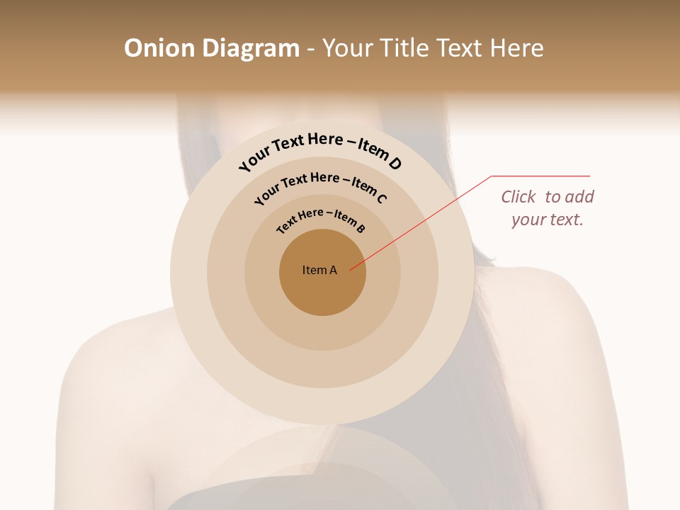 Woman Isolated Cute PowerPoint Template