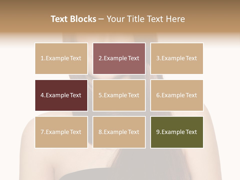 Woman Isolated Cute PowerPoint Template