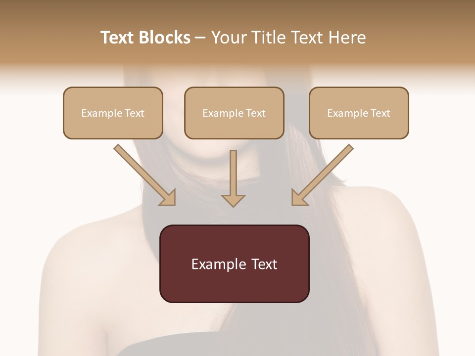 Woman Isolated Cute PowerPoint Template