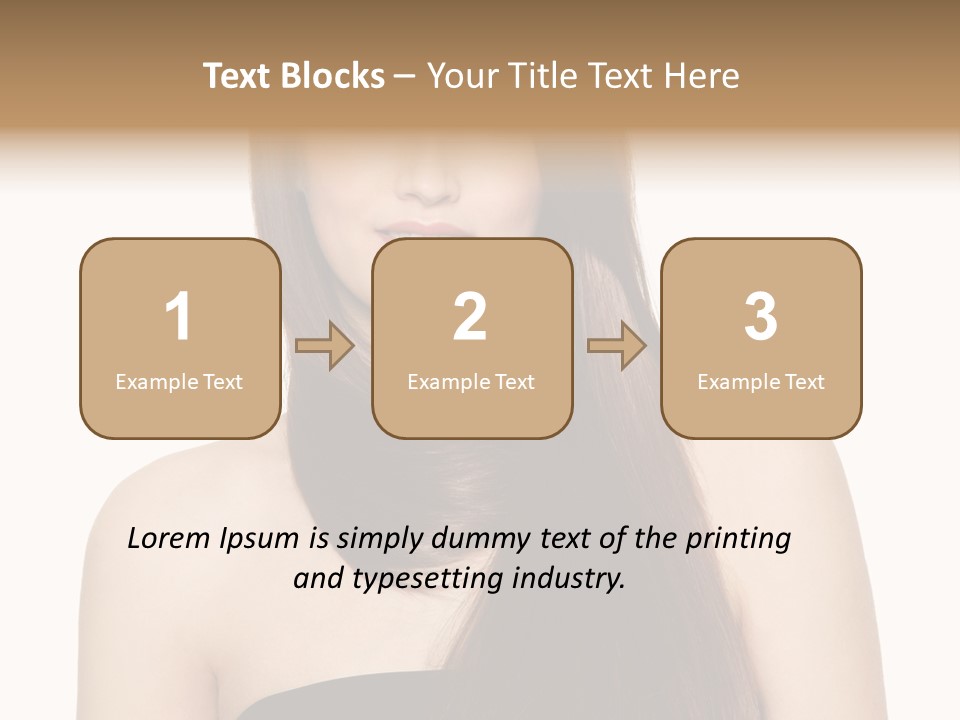 Woman Isolated Cute PowerPoint Template